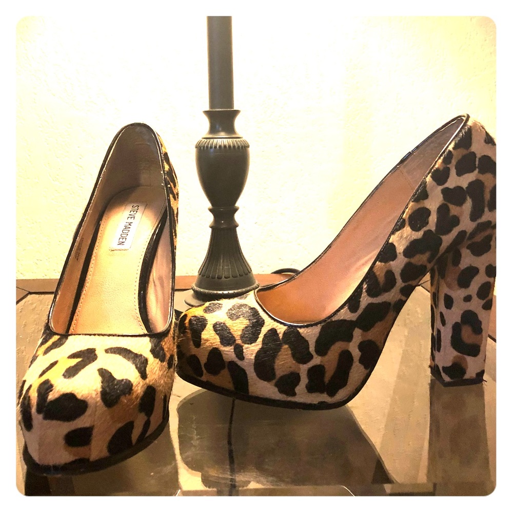 Leopard print heels